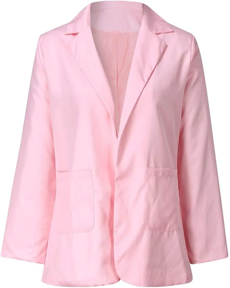 2024 Blazer for Women Trendy Business Casual Jackets Long Sleeve Open Front Cardigan Work Suit Fall Fashion Blazer