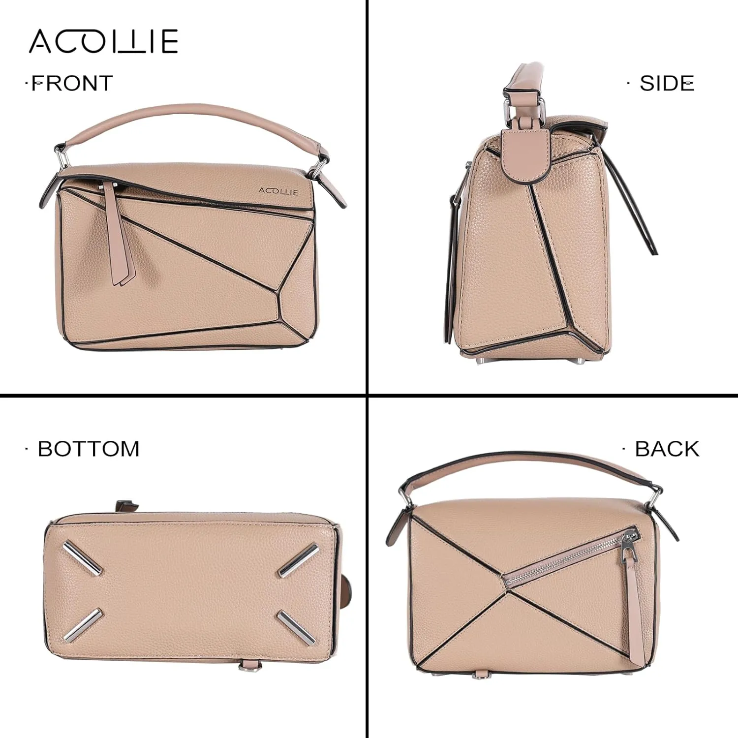 ACOLLIE the unique design crossbody bag is fashionable, stylish, soft, French essence, fashionable and popular bags