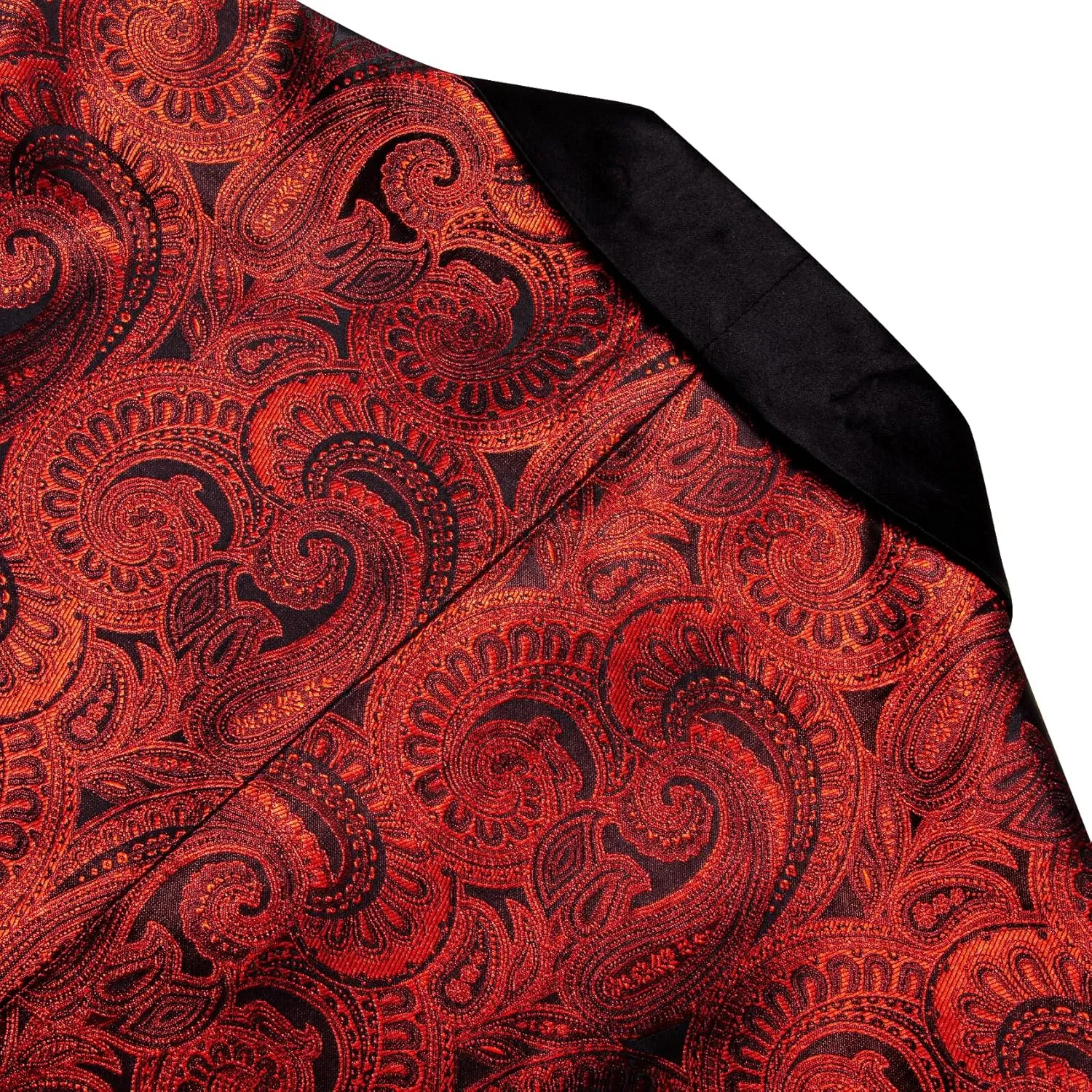 Barry.Wang Blazer for Men Paisley Sport Coat Lightweight Suit Jacket Regular Tuxedo Flower Mardi Gras Carnival Gift
