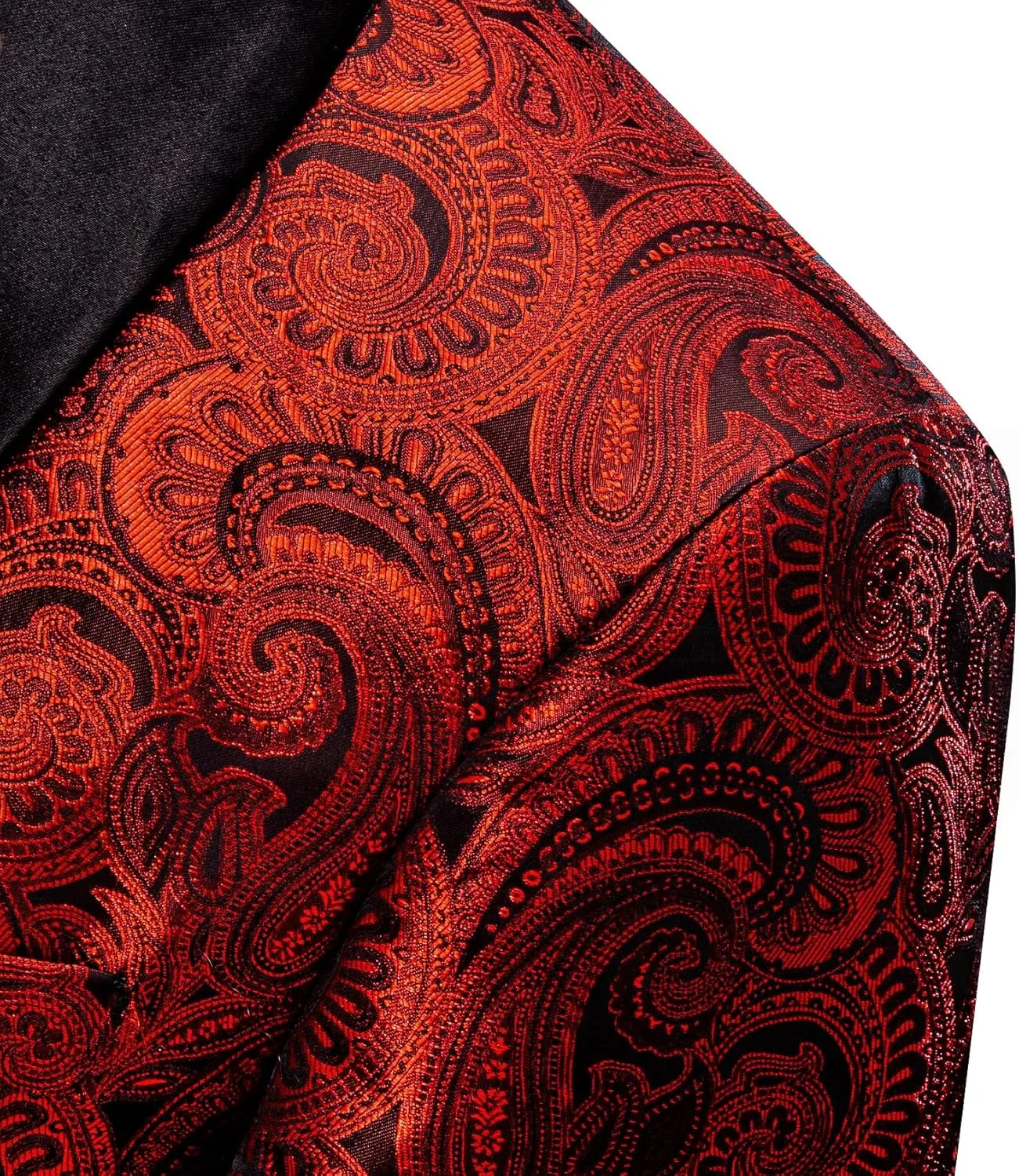 Barry.Wang Blazer for Men Paisley Sport Coat Lightweight Suit Jacket Regular Tuxedo Flower Mardi Gras Carnival Gift