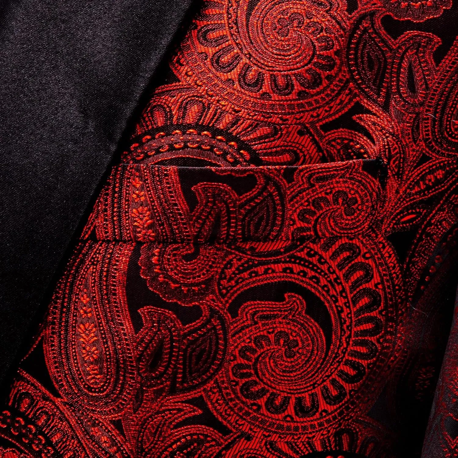 Barry.Wang Blazer for Men Paisley Sport Coat Lightweight Suit Jacket Regular Tuxedo Flower Mardi Gras Carnival Gift
