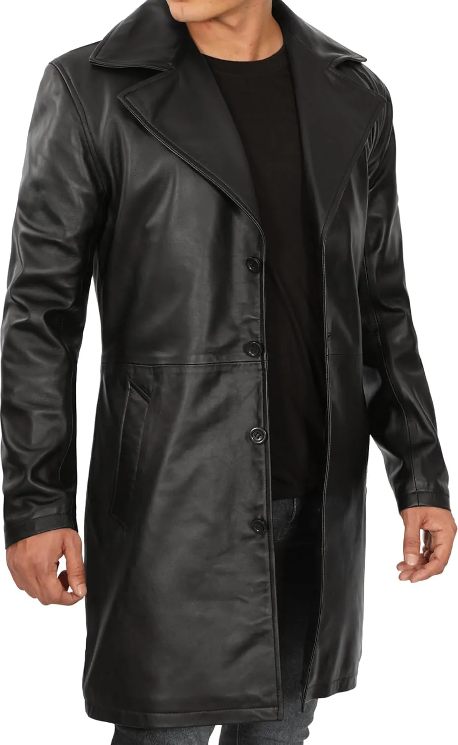 Blingsoul Leather Car Coats For Men - Black/Brown Real Leather Jacket Men