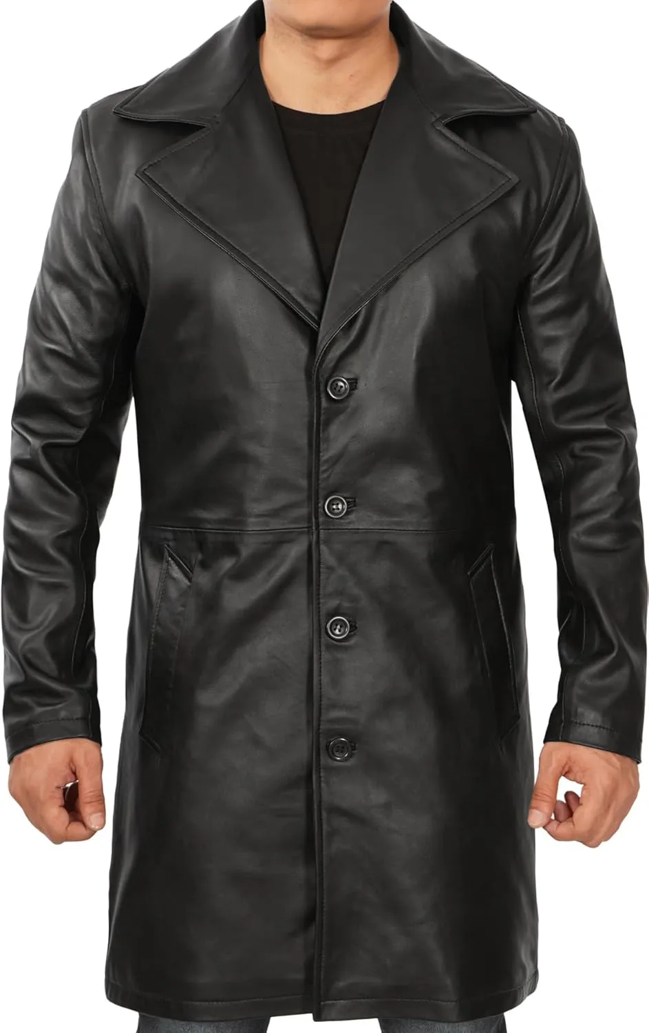 Blingsoul Leather Car Coats For Men - Black/Brown Real Leather Jacket Men