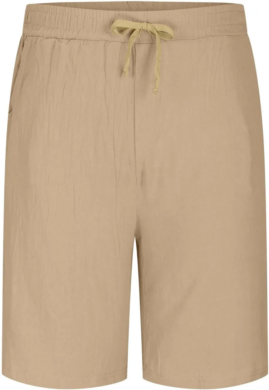 Business Shorts for Men knee-length Stylish Trunks Short Pants Trouser Breathable Slim Fit Straight Trunks Pants