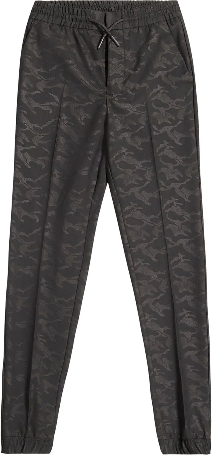 Calvin Klein Boys' Flat-Front Suit Dress Pant, Drawstring Closure