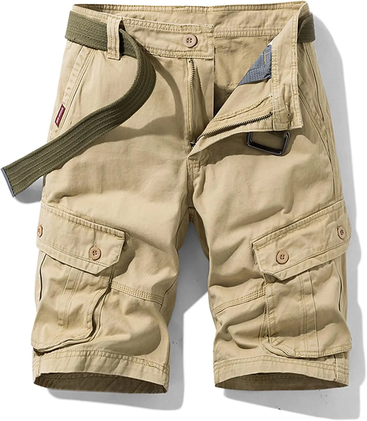 Cargo Work Shorts for Men Rip Stop Twill Military Tactical Shorts Casual Fishing Hiking Shorts with Multi Pockets