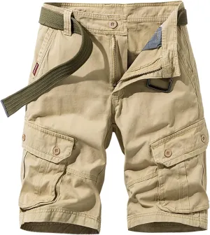 Cargo Work Shorts for Men Rip Stop Twill Military Tactical Shorts Casual Fishing Hiking Shorts with Multi Pockets
