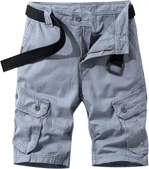 Cargo Work Shorts for Men Rip Stop Twill Military Tactical Shorts Casual Fishing Hiking Shorts with Multi Pockets