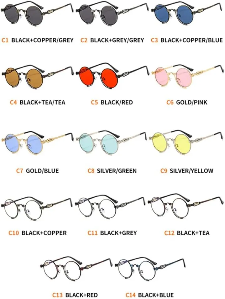 Cat Eye Sunglasses Men Women Vintage PC Lens Frame UV400