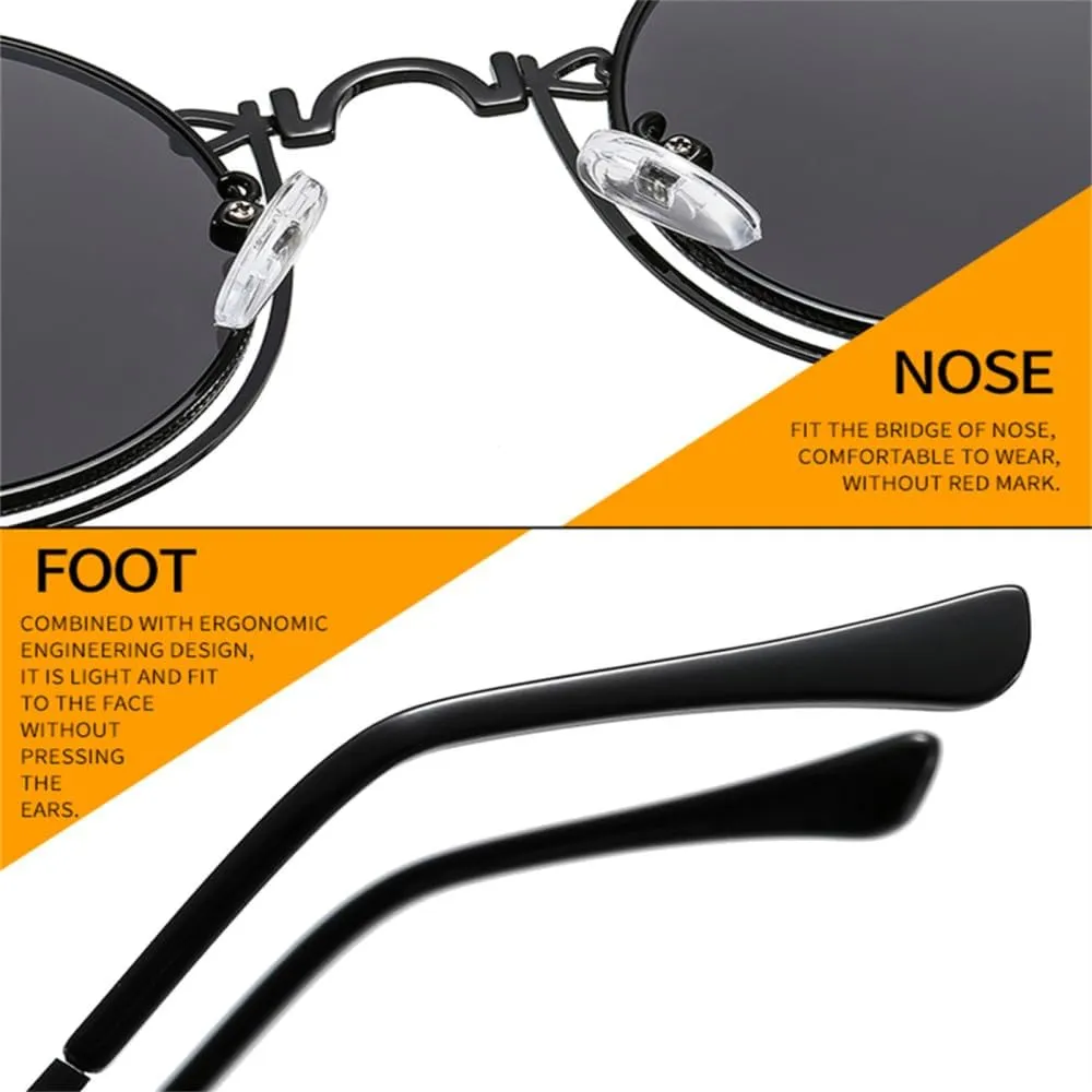 Cat Eye Sunglasses Men Women Vintage PC Lens Frame UV400