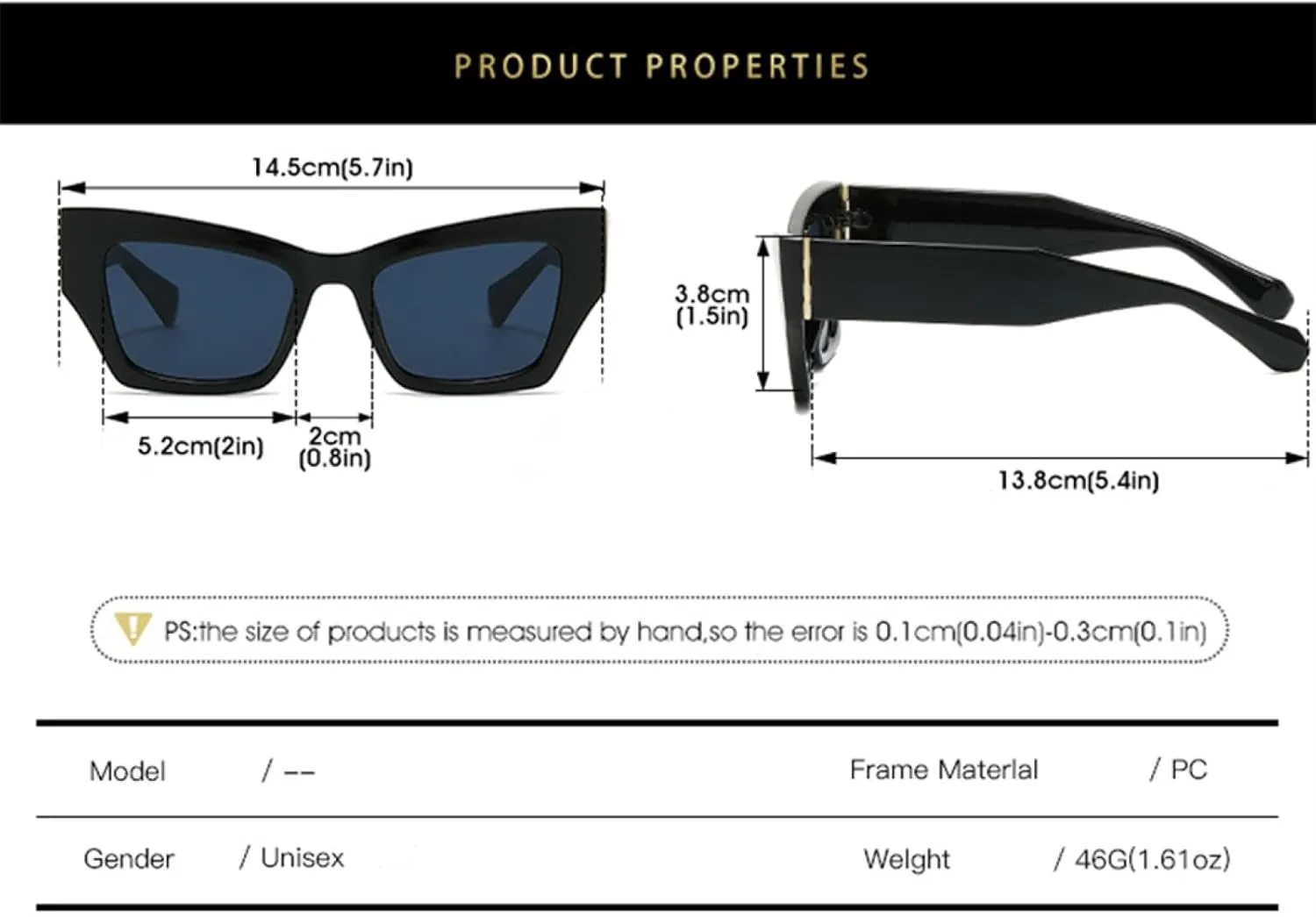 Cat Eye Sunglasses Women Men Vintage Shades Female Uv400
