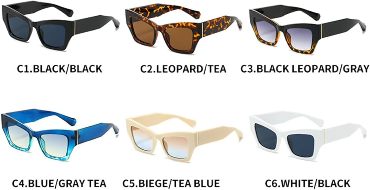 Cat Eye Sunglasses Women Men Vintage Shades Female Uv400