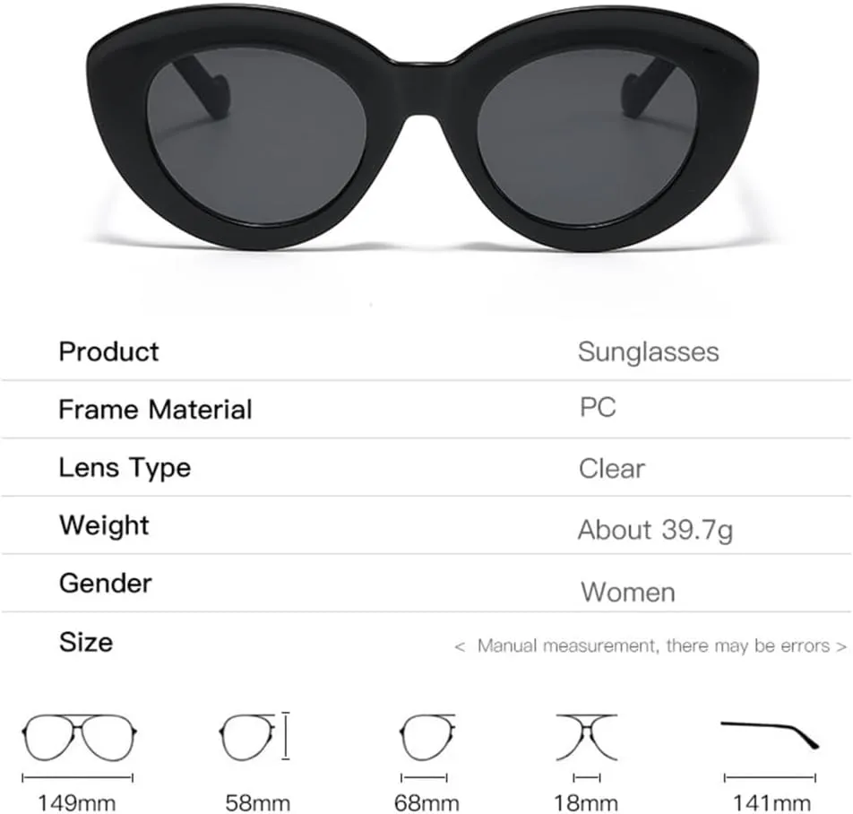 Cat Eye Sunglasses Women Oval Striped Sunglasses Lady Vintage Shades Eyewear