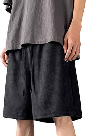 CRNTCEM Men's Lightweight Lounge Shorts Drawstring Outdoor Hiking Workout Shorts Summer Baggy Athletic Beach Yoga Shorts