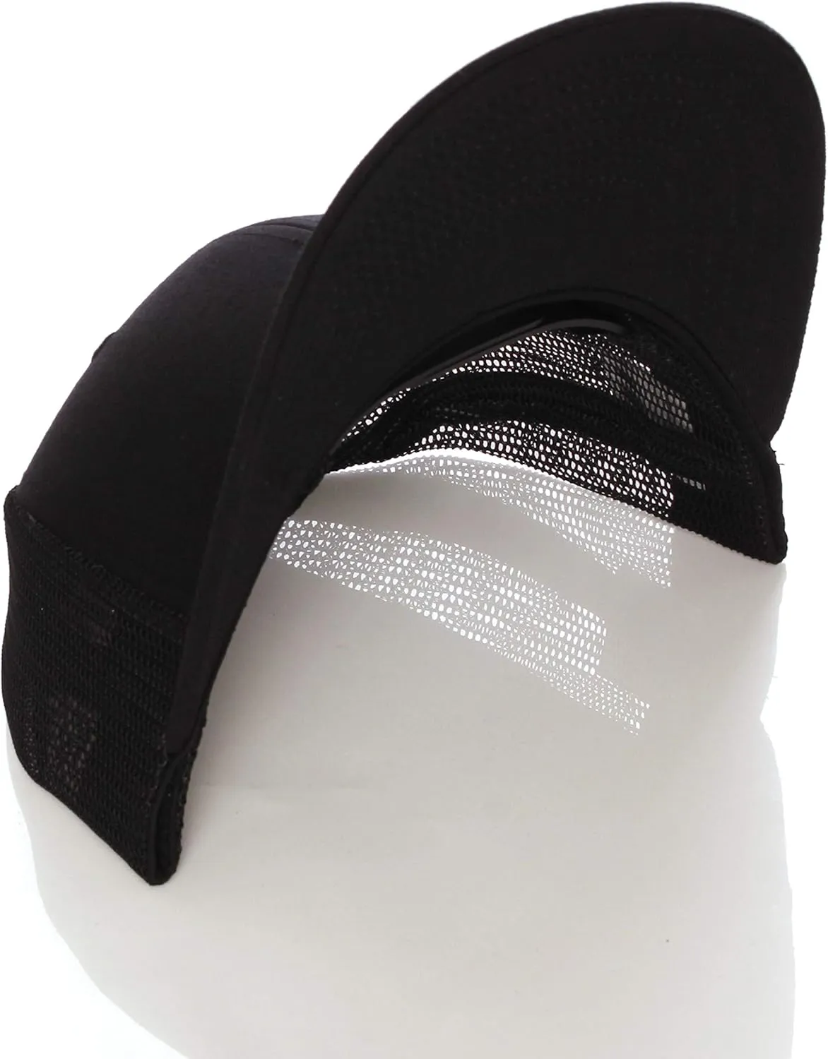Daxton Team Numbers Structured Trucker Mesh Hat Mid Profile Cap, Black Black