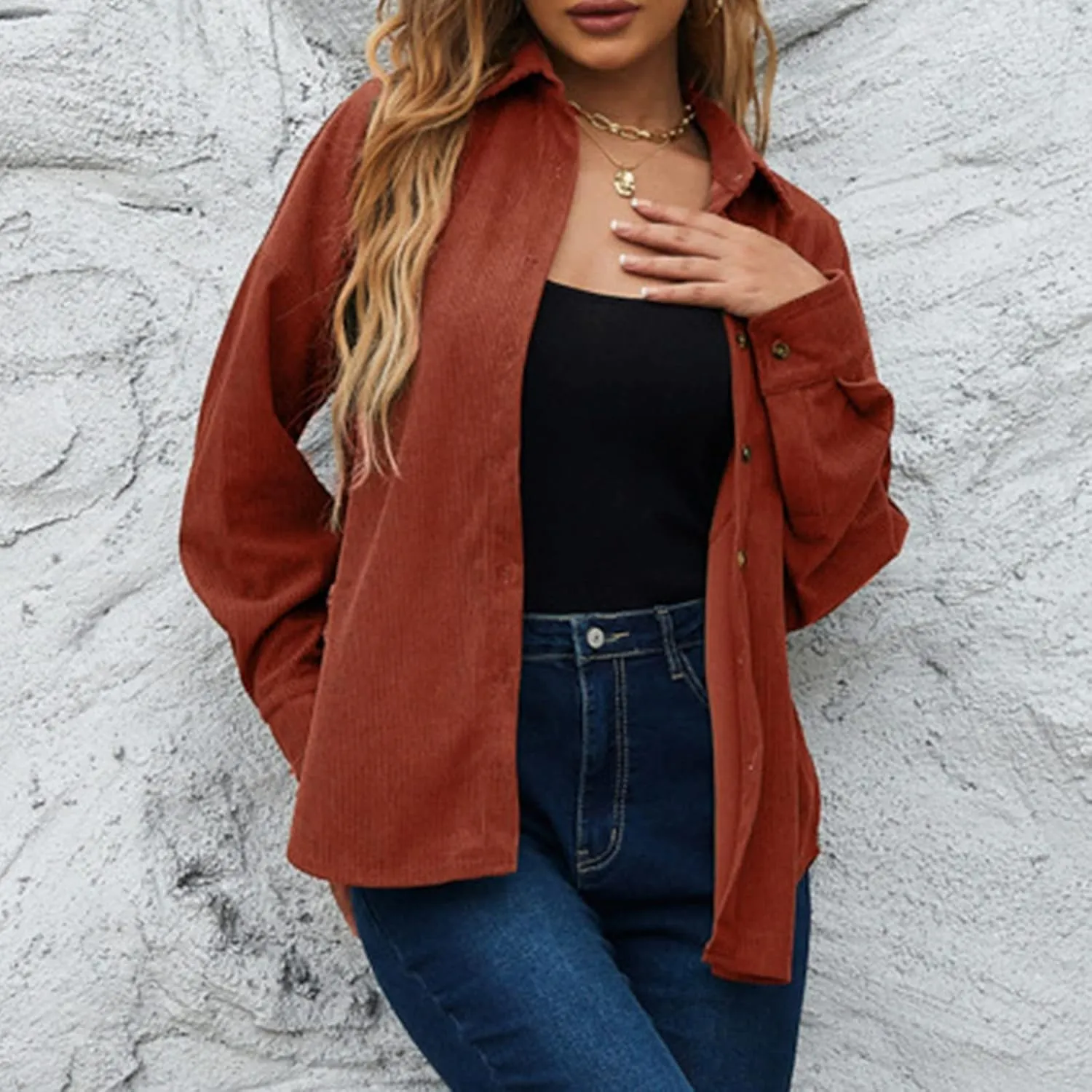 Denim Jacket Women Oversized Jean Jacket Button Up Casual Trucker Jacket Short Jacket Boyfriend Lightweight Winter Outwear