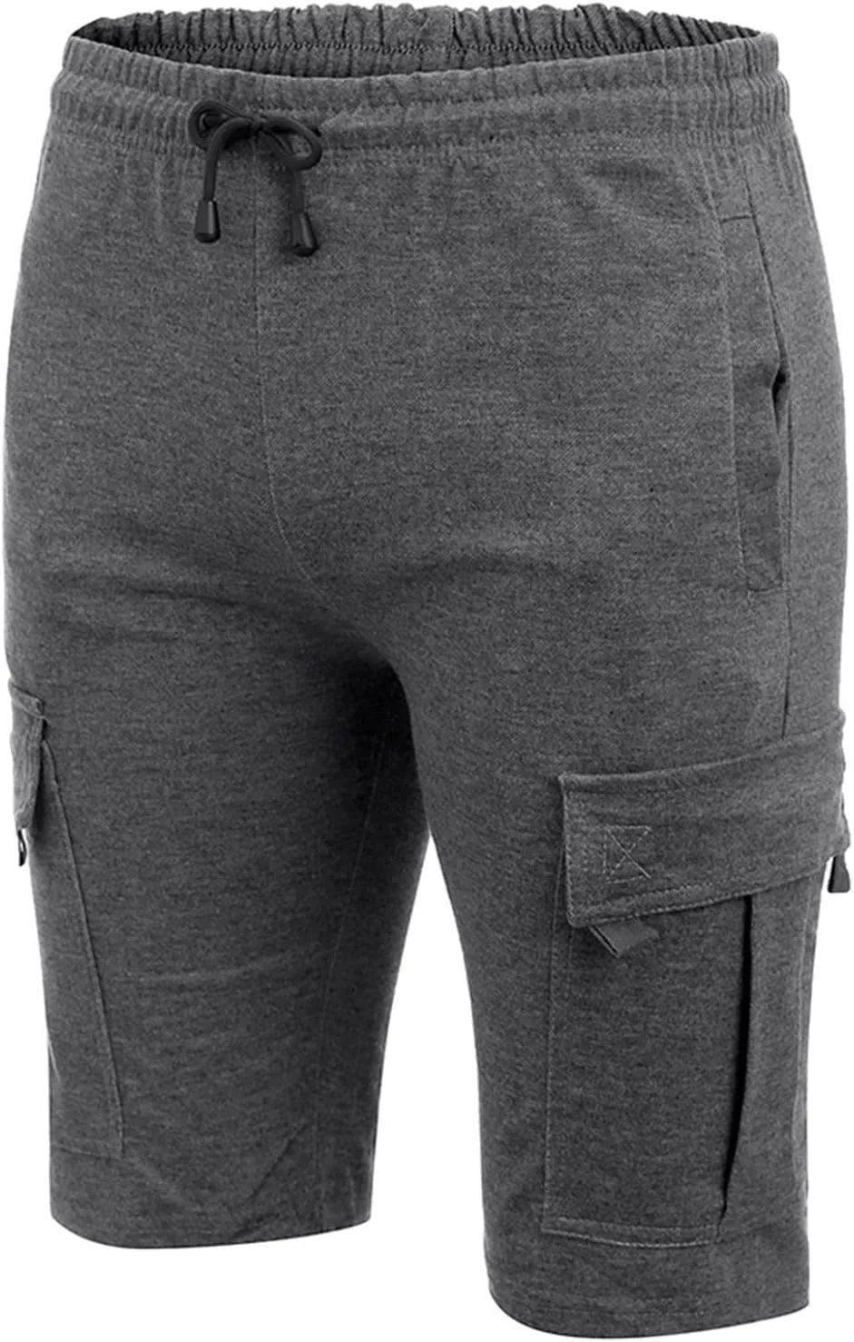 Drawstring Shorts Men 2023 Classic Fit Elastic Waist Cotton Linen Shorts with Pockets Summer Beach Cargo Shorts