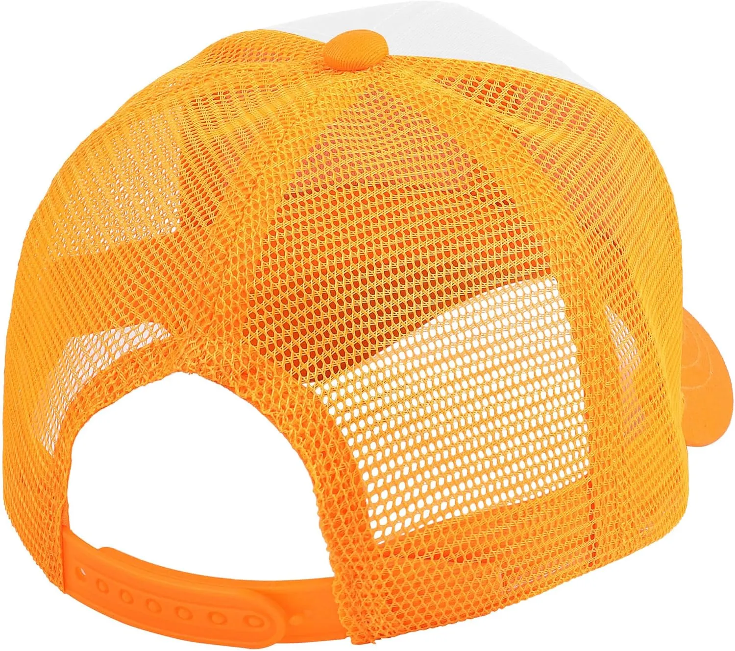 Falari 5-Panel Mesh Baseball Cap, Trucker Hat, Structured Plain Design, Cotton, Adjustable Size