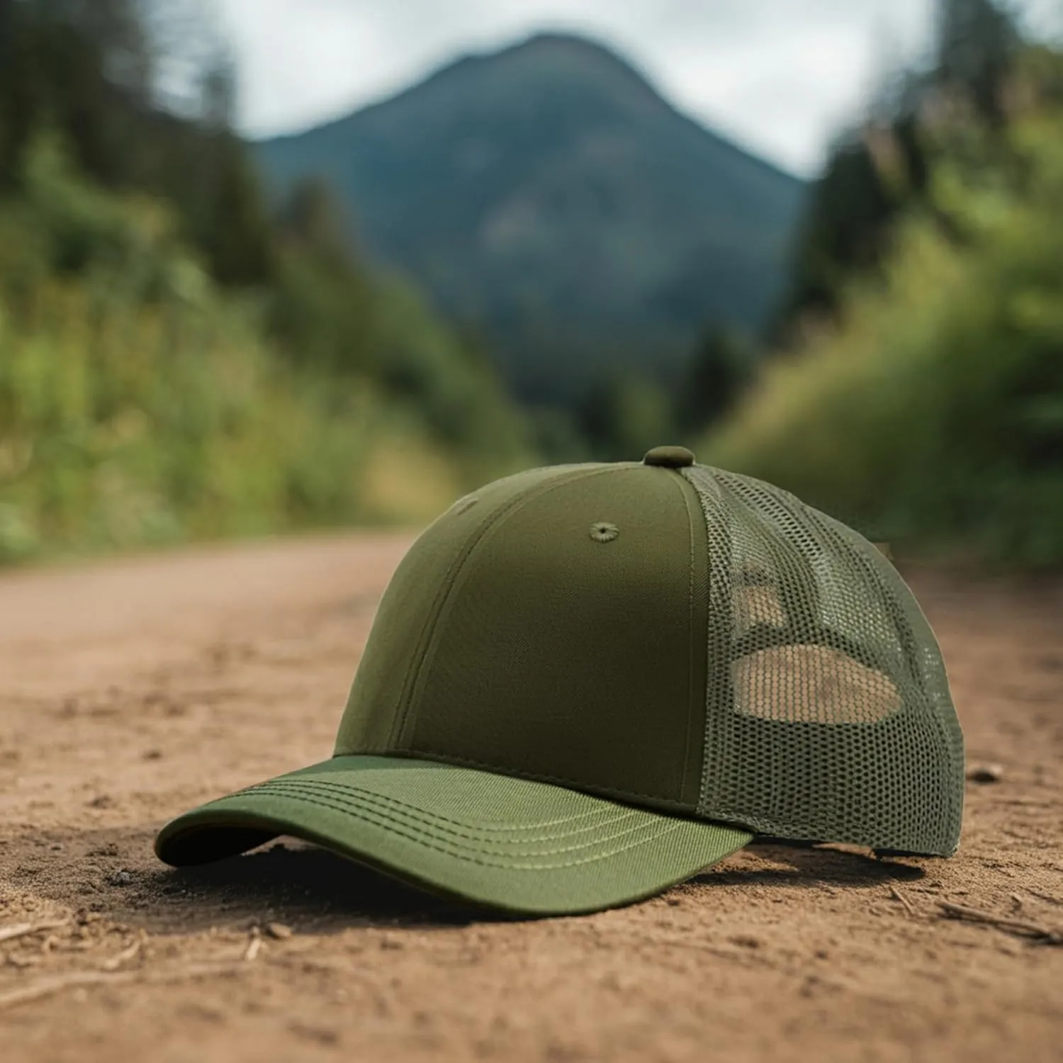 Falari Trucker Hat Baseball Cap Structured Plain Design 6 Panel, Adjustable Size