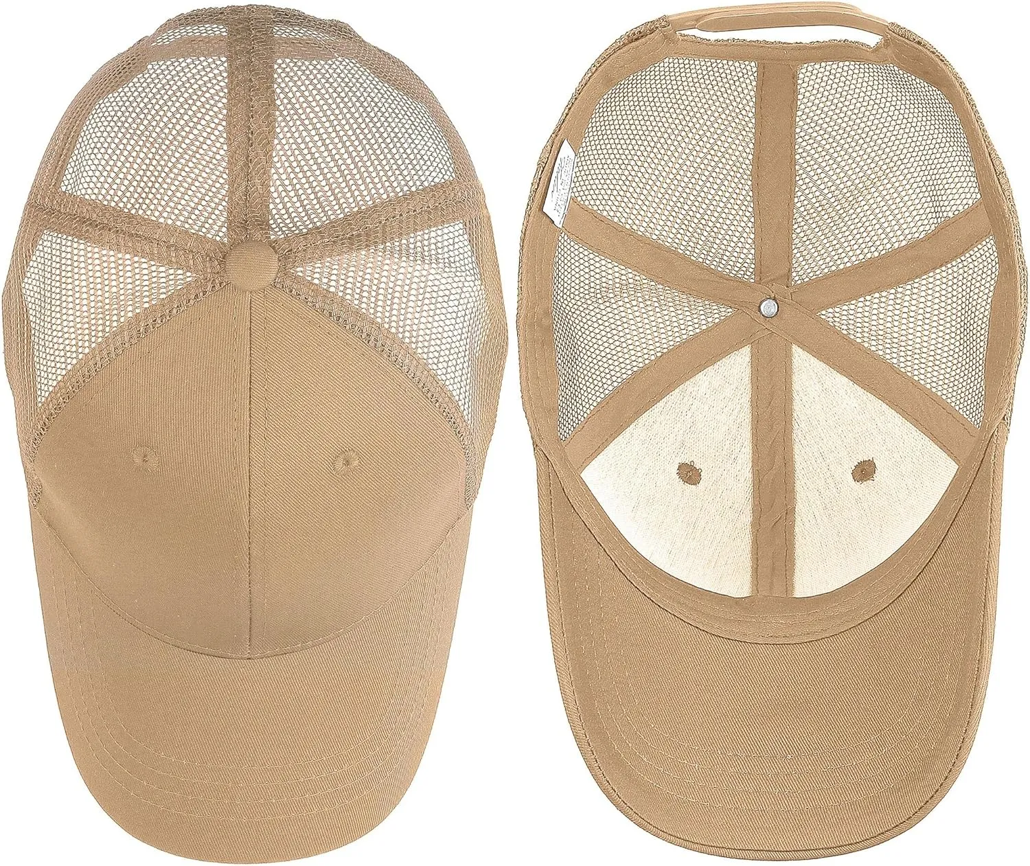 Falari Trucker Hat Baseball Cap Structured Plain Design 6 Panel, Adjustable Size