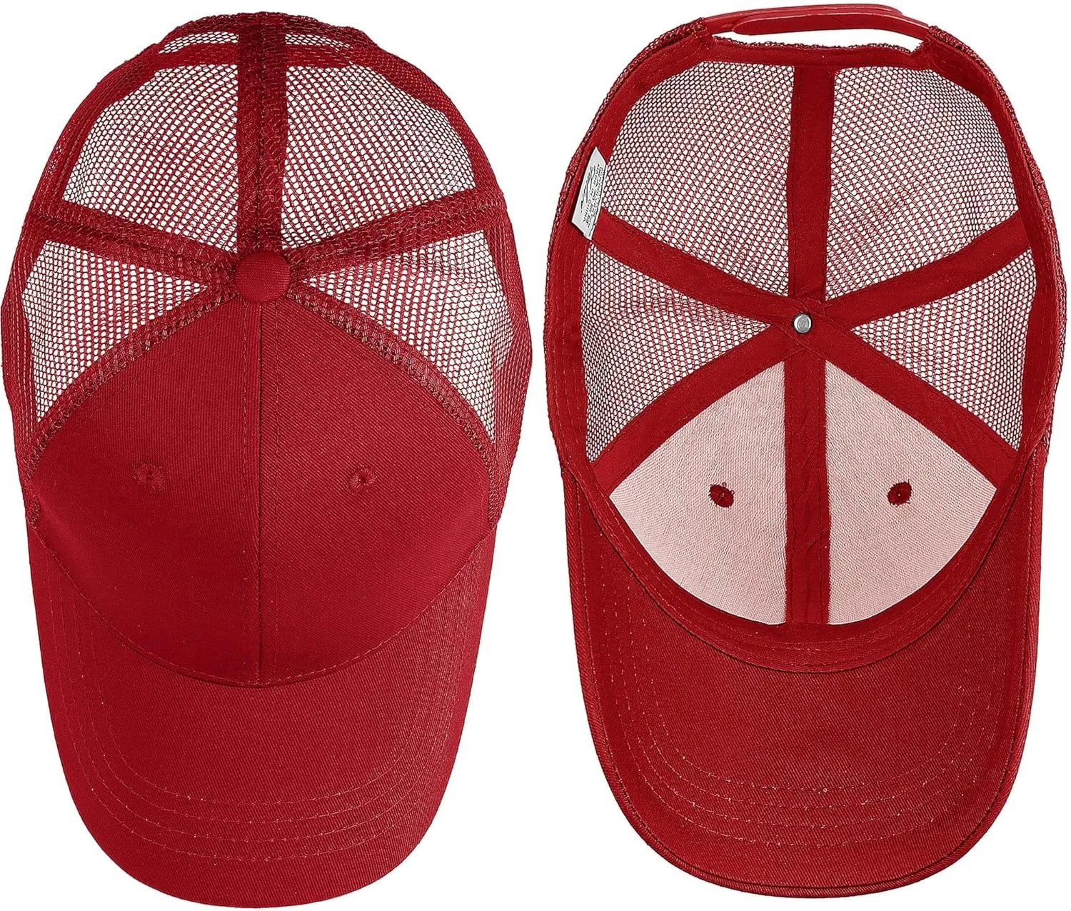 Falari Trucker Hat Baseball Cap Structured Plain Design 6 Panel, Adjustable Size