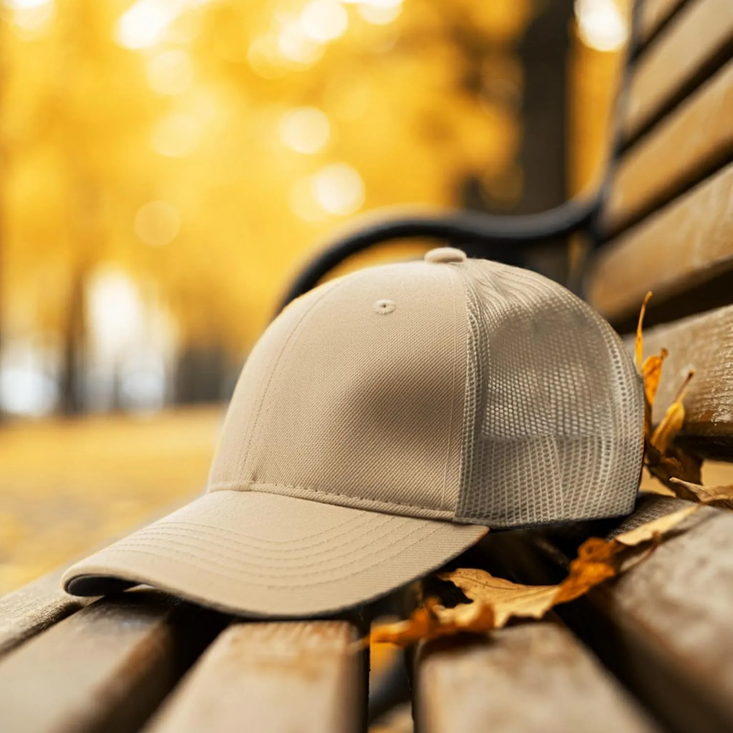 Falari Trucker Hat Baseball Cap Structured Plain Design 6 Panel, Adjustable Size