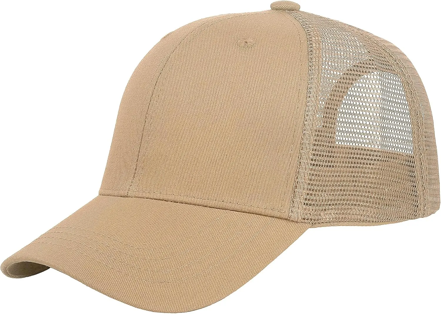 Falari Trucker Hat Baseball Cap Structured Plain Design 6 Panel, Adjustable Size