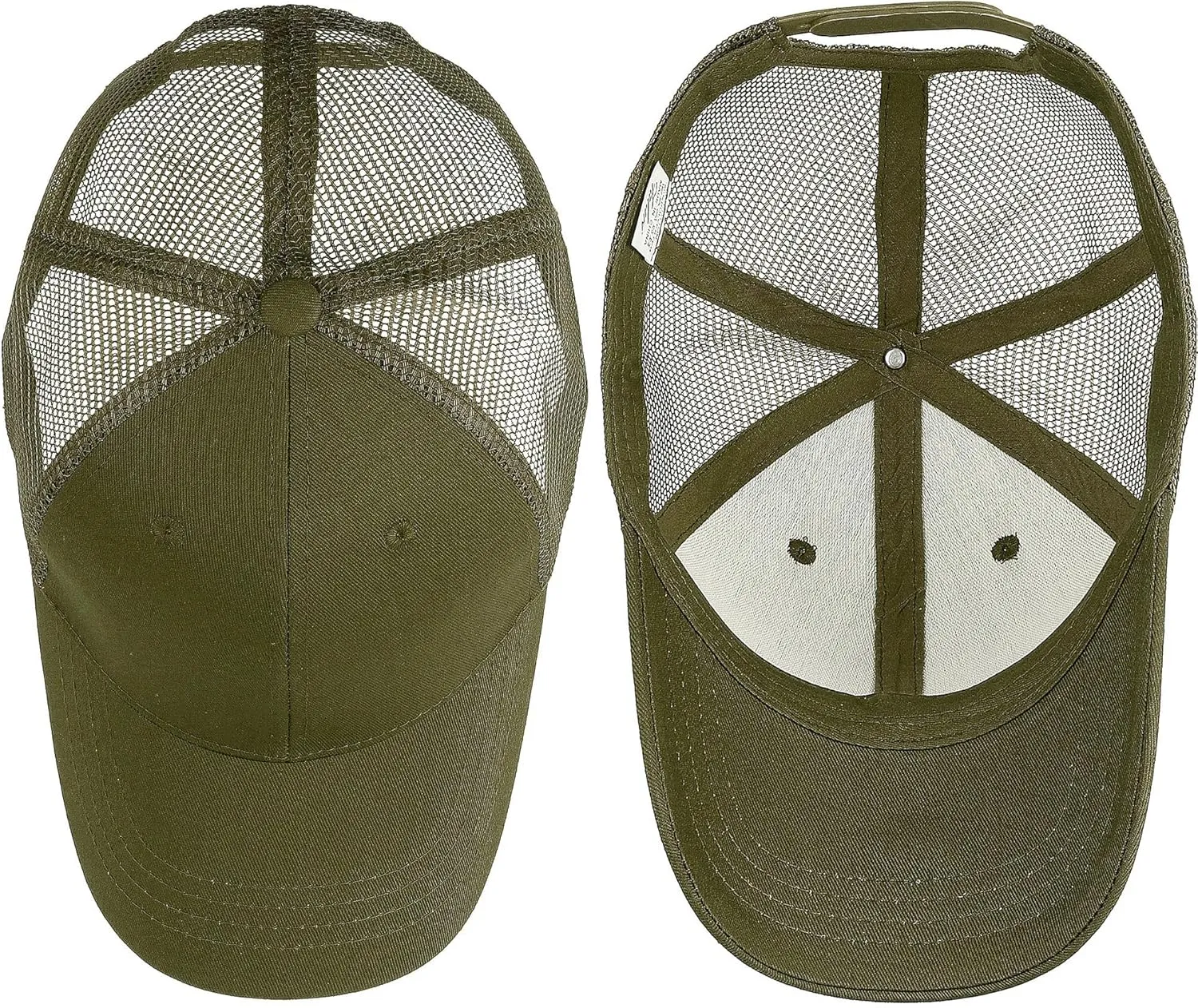 Falari Trucker Hat Baseball Cap Structured Plain Design 6 Panel, Adjustable Size