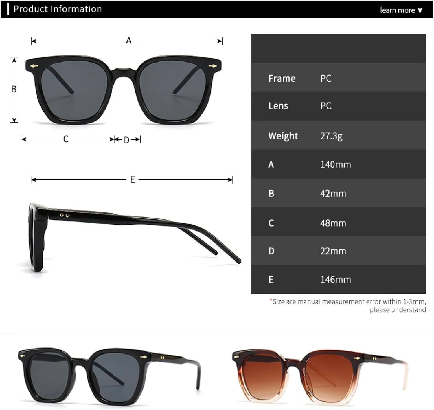 Fashion Men's Sunglasses Driving for Men Women Vintage Rivet Uv400
