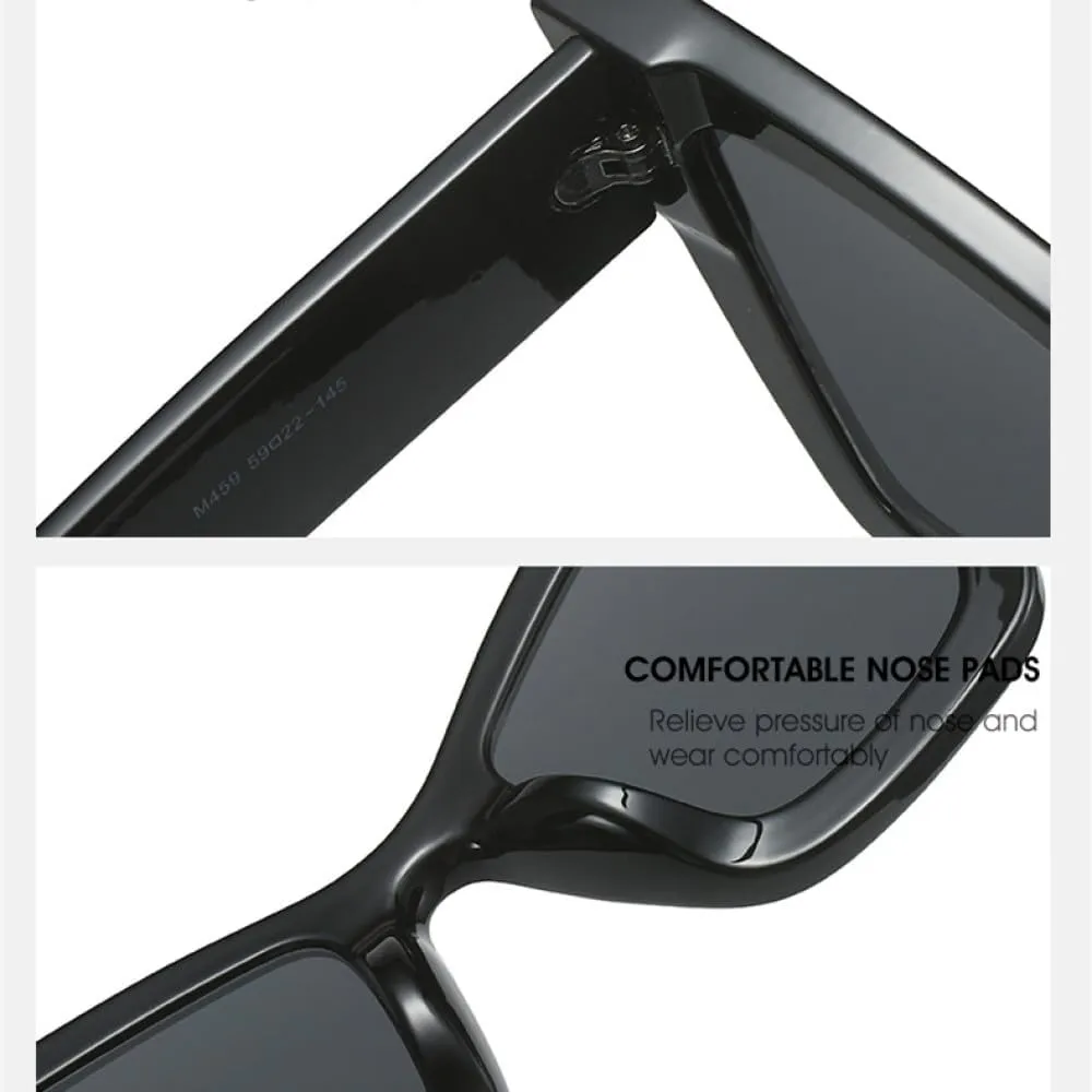 Fashion Oversized Cat Eye Women Sunglasses Vintage Gradient Shades UV400 Men Trending Sun Glasses