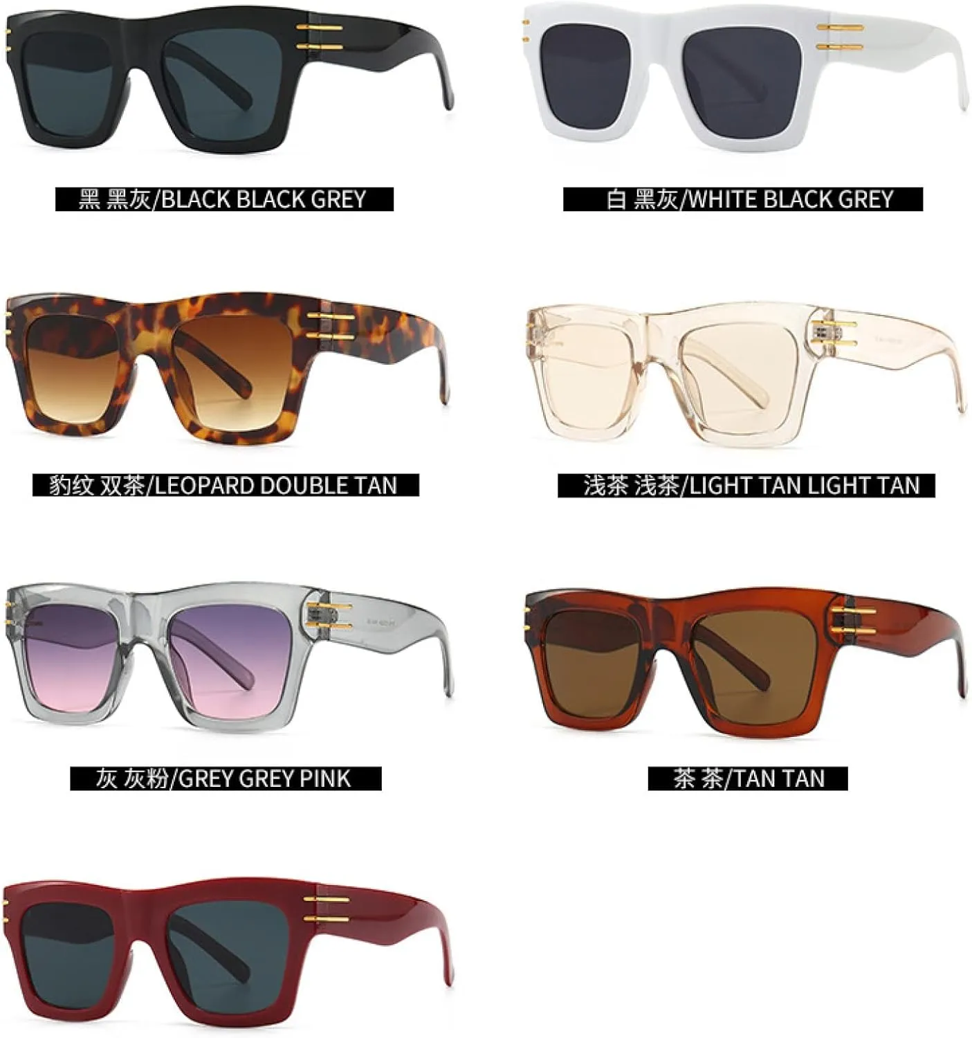Fashion Oversized Women Luxury Men Sun Glasses Vintage Uv400 Shades Retro Drive Eyewear