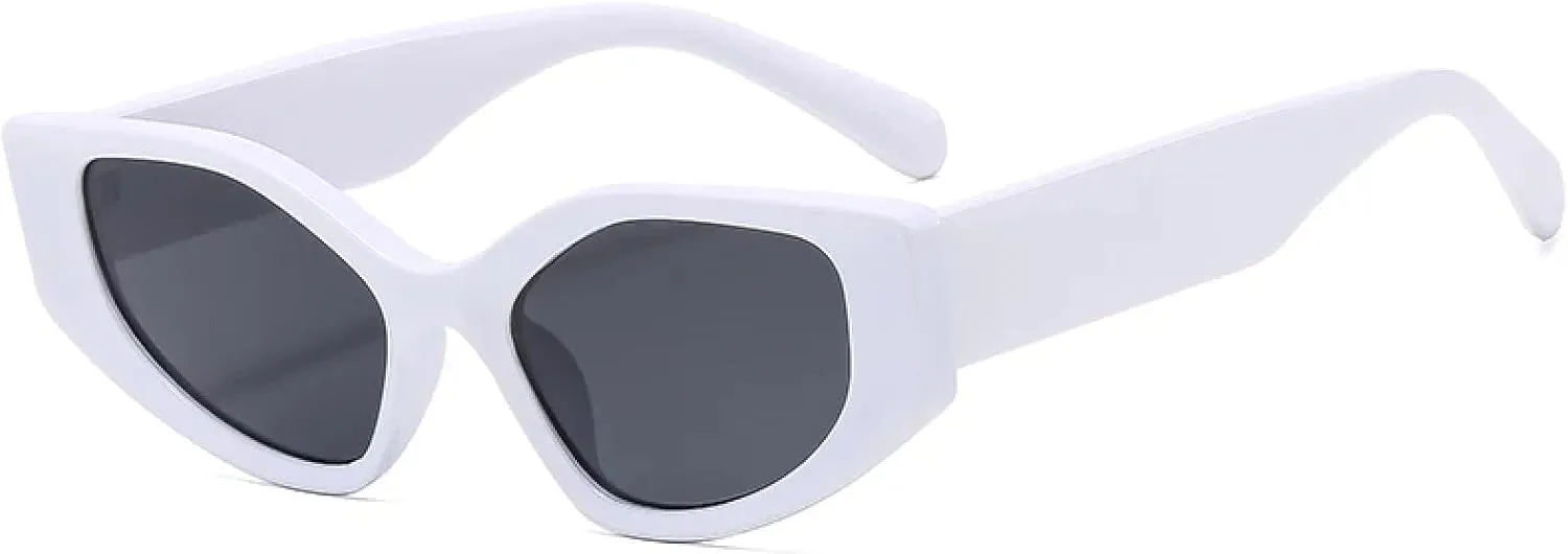 Fashion Polygon Cat Eye Women Sunglasses Vintage Uv400 Men Trending