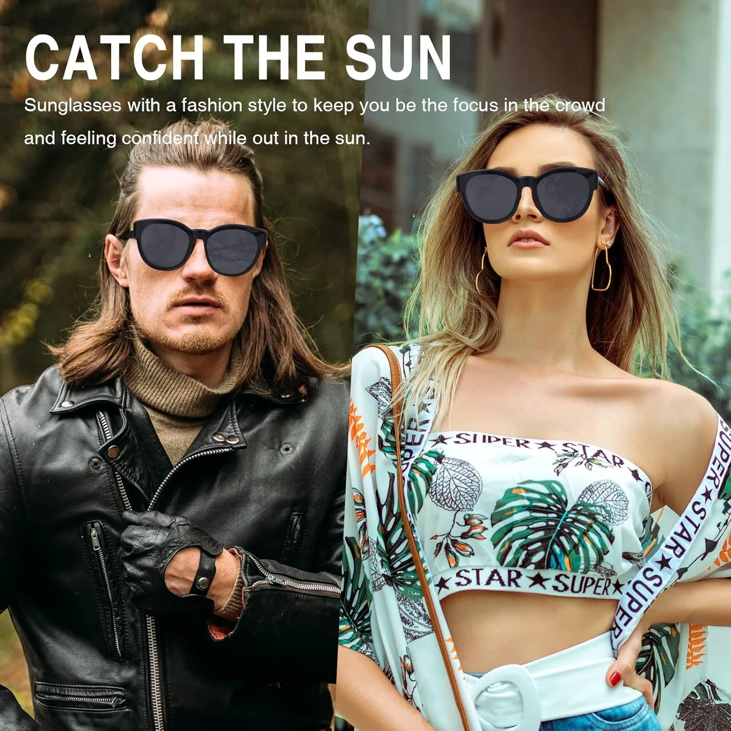 Fit Over the Glass Sunglasses Warp Around OverSized Polarized Sun Glasses UV Protection