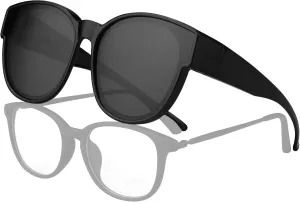 Fit Over the Glass Sunglasses Warp Around OverSized Polarized Sun Glasses UV Protection