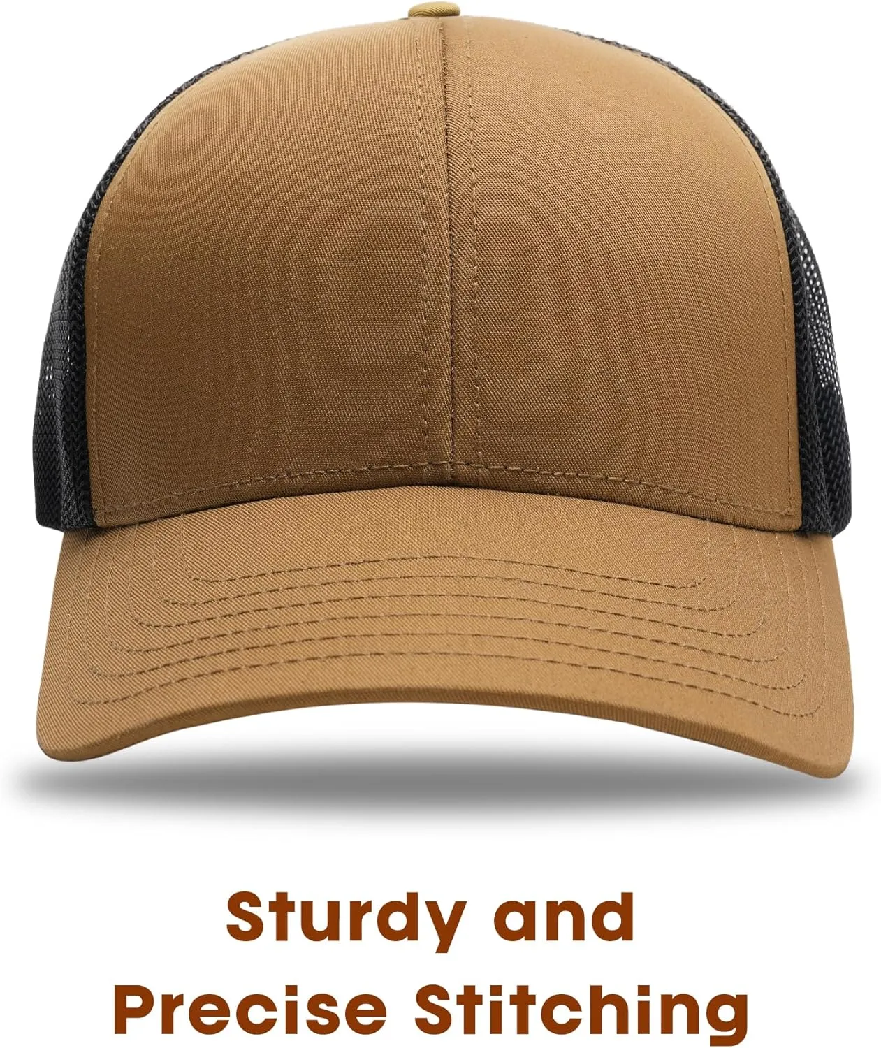 FURTALK Mens Trucker Hat Structured Mesh Baseball Cap Adjustable Classic Mens Hat