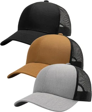 FURTALK Mens Trucker Hat Structured Mesh Baseball Cap Adjustable Classic Mens Hat