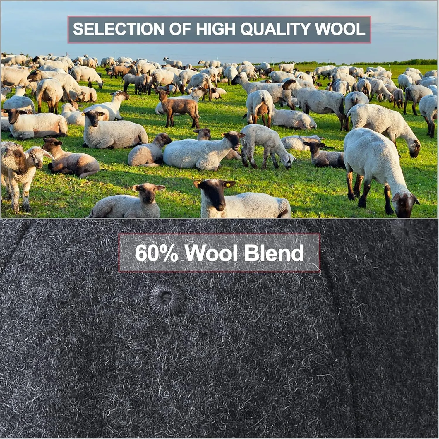 GADIEMKENSD Winter Baseball Caps Structured Wool Blend Hat