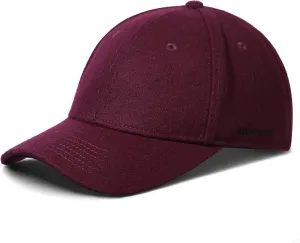 GADIEMKENSD Winter Baseball Caps Structured Wool Blend Hat