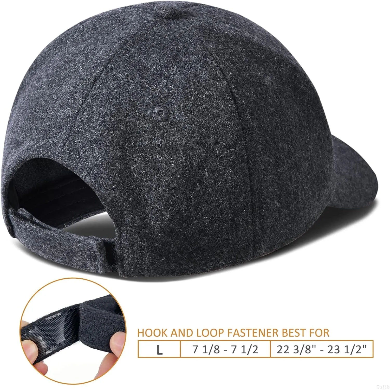 GADIEMKENSD Winter Baseball Caps Structured Wool Blend Hat