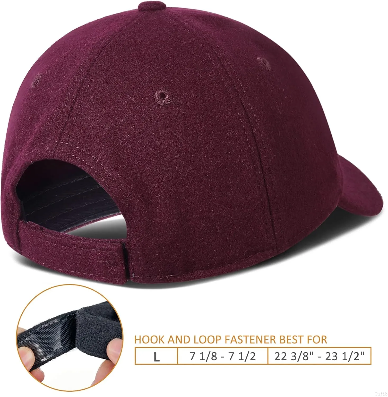 GADIEMKENSD Winter Baseball Caps Structured Wool Blend Hat