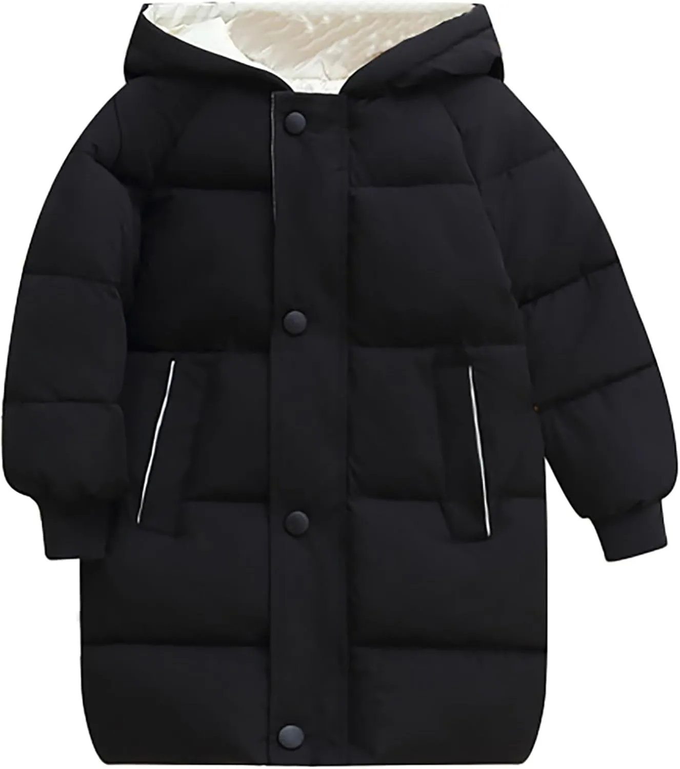 Girls Boys Kids Toddler Long Parka Down Winter Coats Puffer Ski Jacket Down Bubble Windproof Coat with Hood