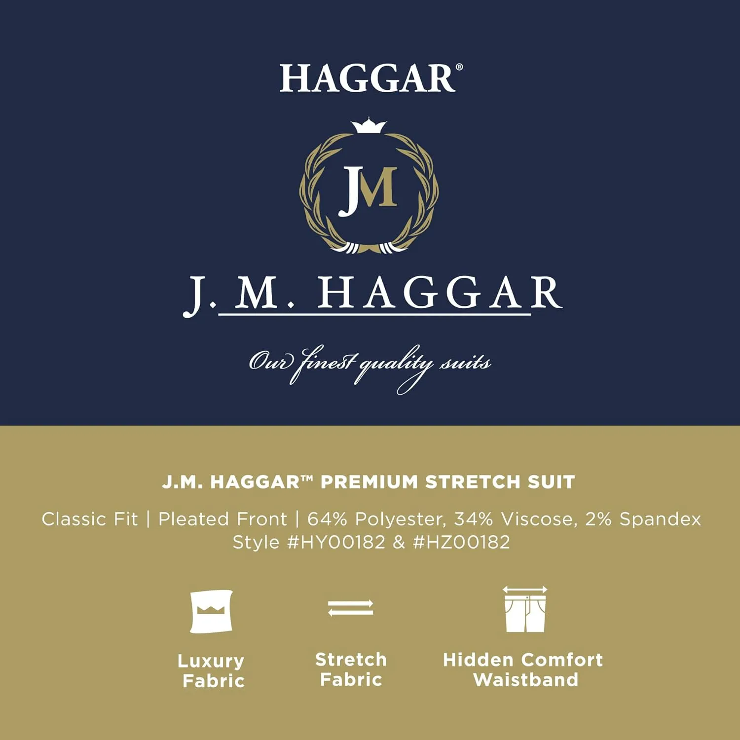 Haggar J.M Premium Stretch Classic Fit Suit Separates - Pants & Jackets