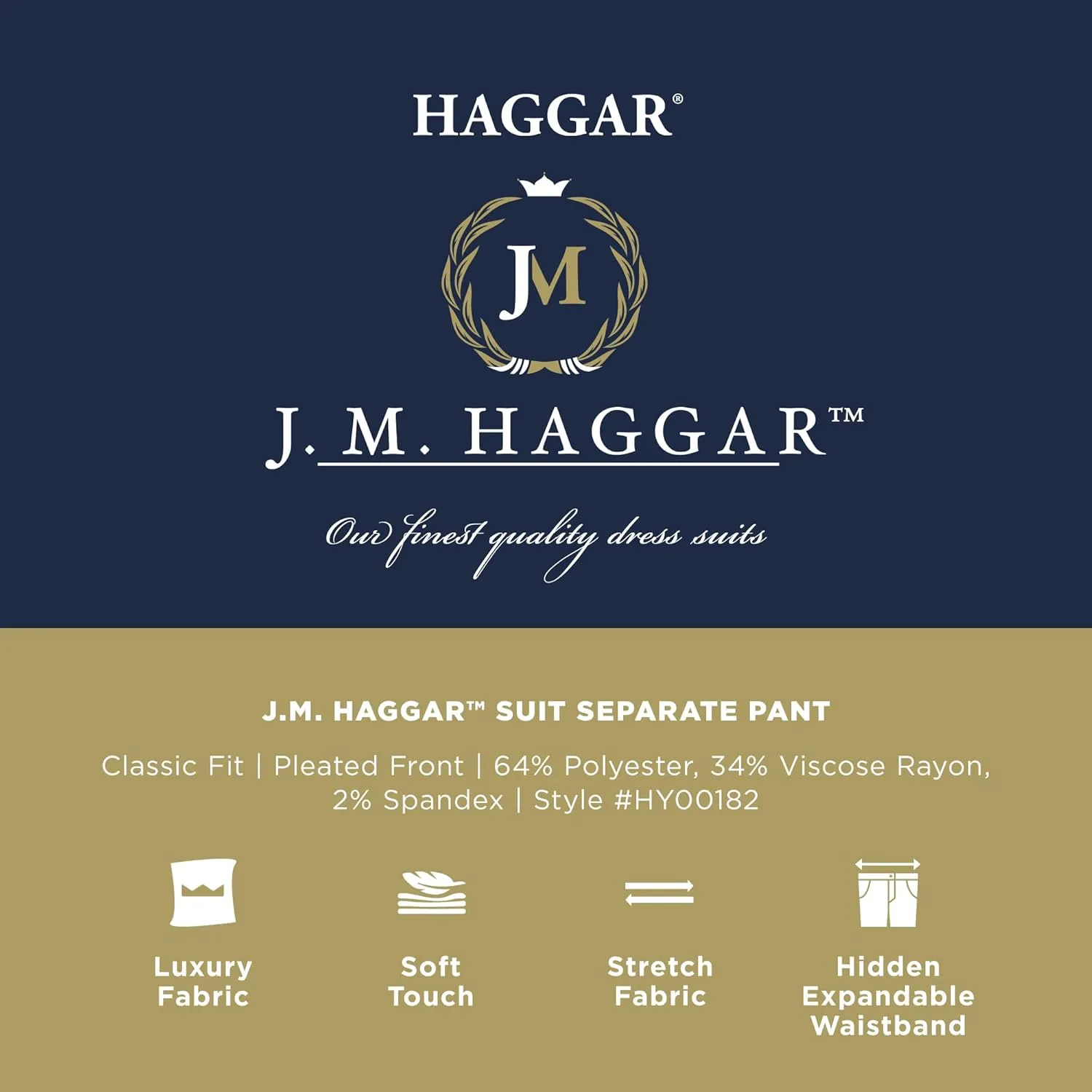 Haggar J.M Premium Stretch Classic Fit Suit Separates - Pants & Jackets