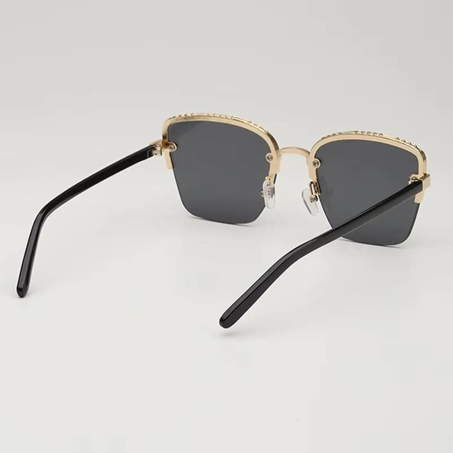 Half Frame Sunglasses for Women Men Luxury Fashion Vintage