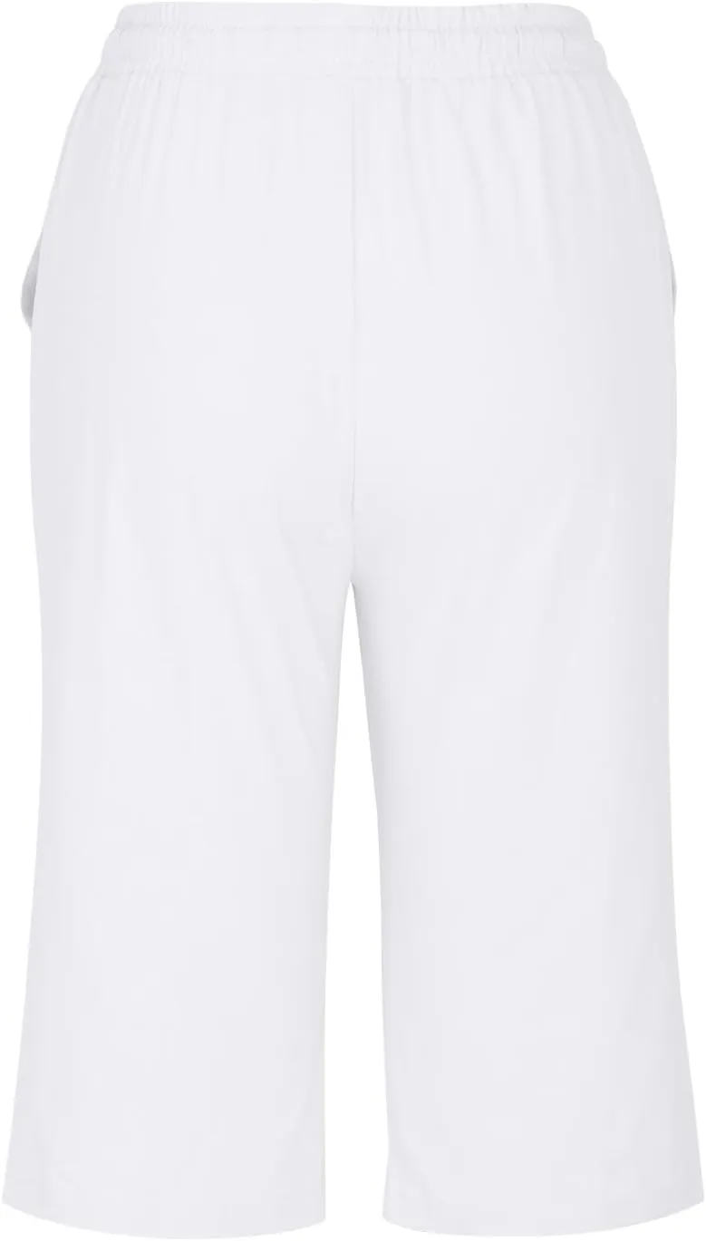 hlysgo Linen Shorts for Women Knee Length Bermuda Shorts 2025 Summer High Waist Drawstring Casual Beach Shorts with Pockets
