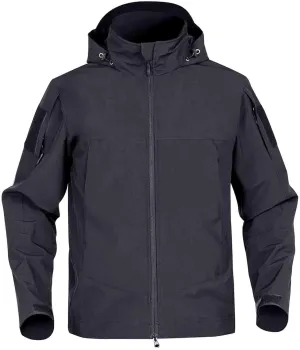 Hooded Rain Jacket Men Mountaineering Waterproof Windbreaker Solid Long Sleeve Outerwear Warm Lightweight Raincoat