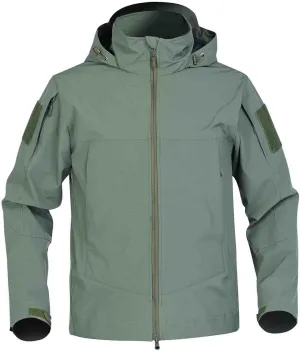 Hooded Rain Jacket Men Mountaineering Waterproof Windbreaker Solid Long Sleeve Outerwear Warm Lightweight Raincoat