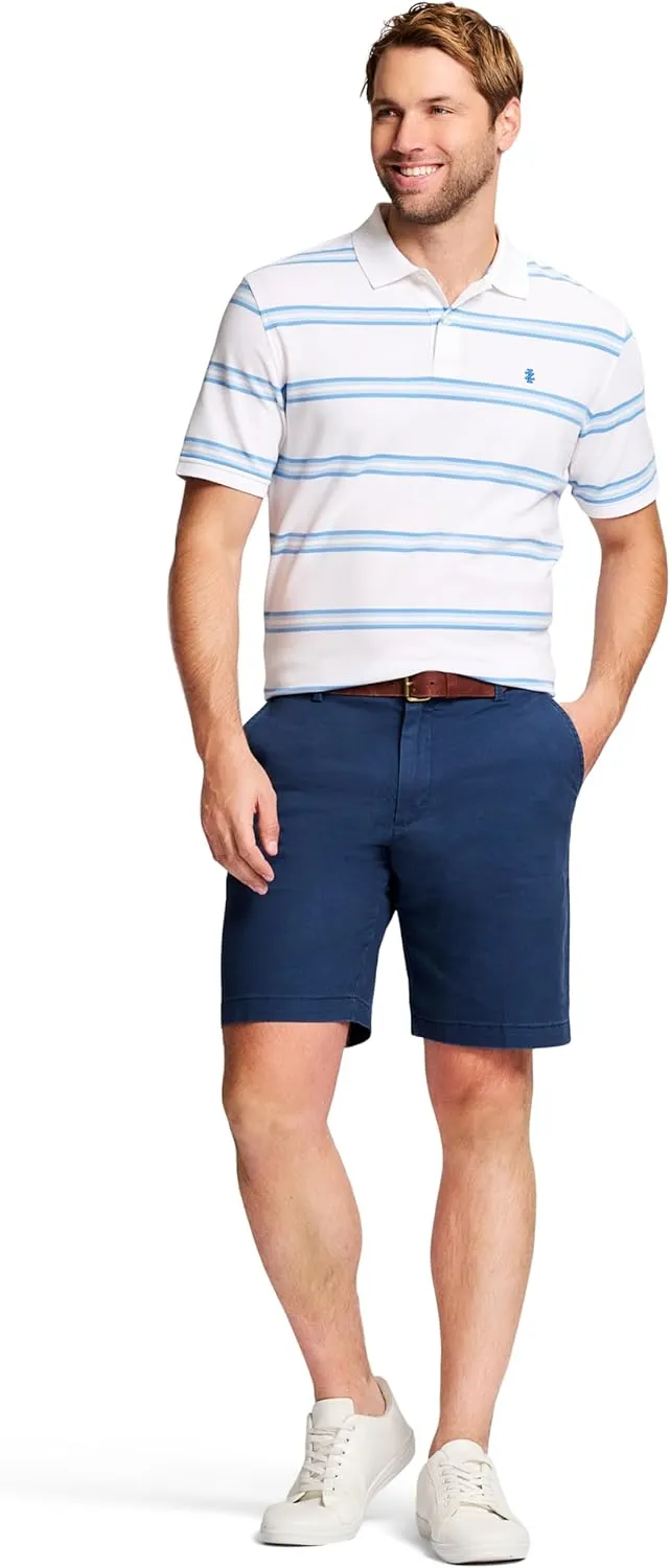 IZOD Men's Saltwater 9.5" Flat Front Chino Short