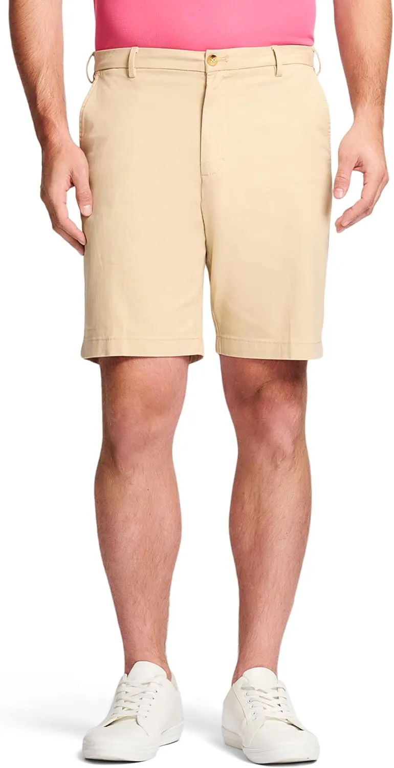 IZOD Men's Saltwater 9.5" Flat Front Chino Short