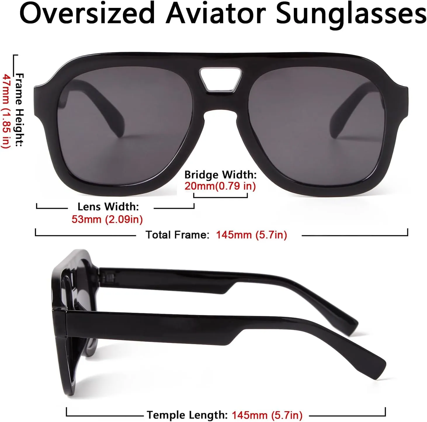 JUDOO Retro 70s Square Flat Aviator Sunglasses for Women Men Trendy Rectangle Double Bridge Geometric Sun Glasses Shades